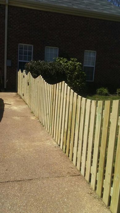 Custom fence job on a residential property with gate in Nashville, Tn